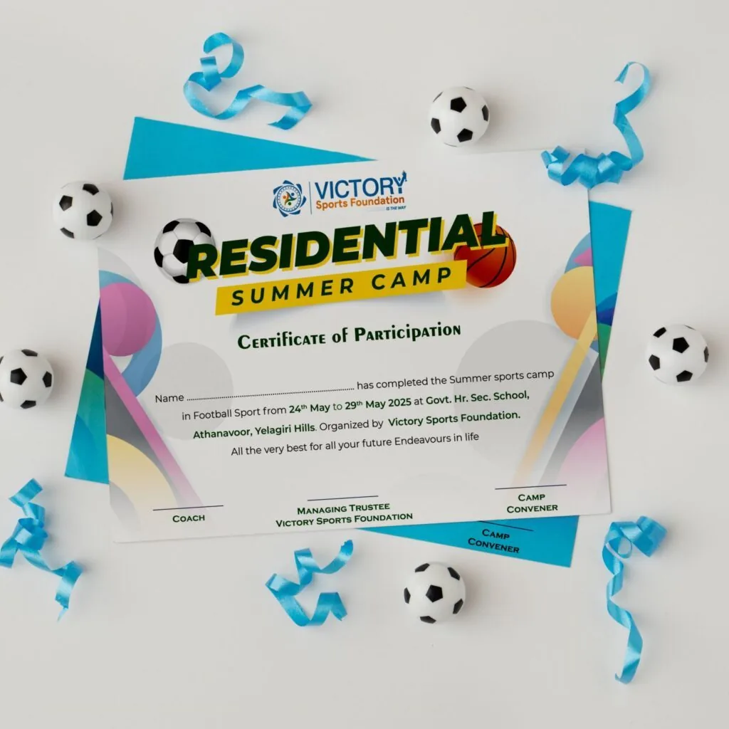 Victory — Summer Camp Certificate