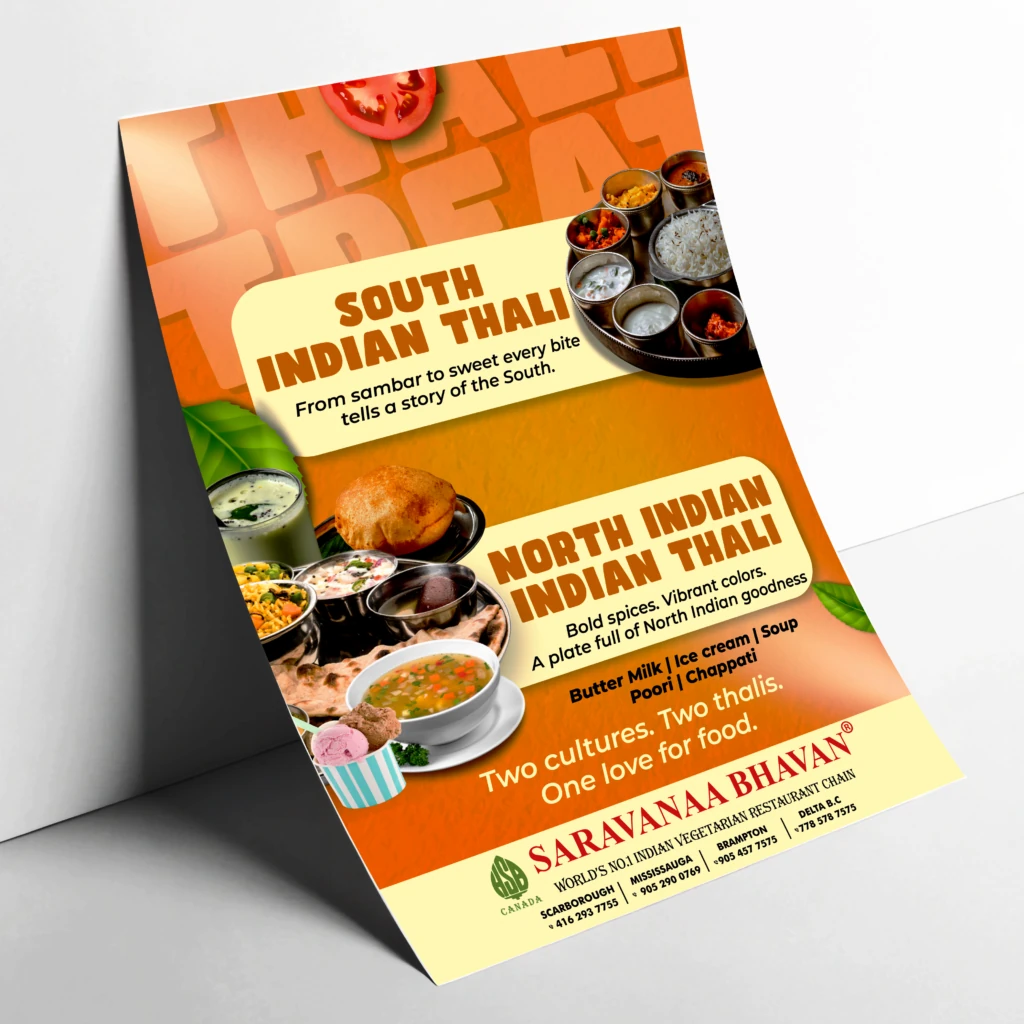 South Indian Thali — Flyer