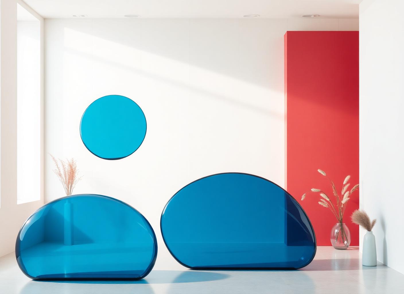 DGbird Media creative studio — indigo and teal brand shapes
